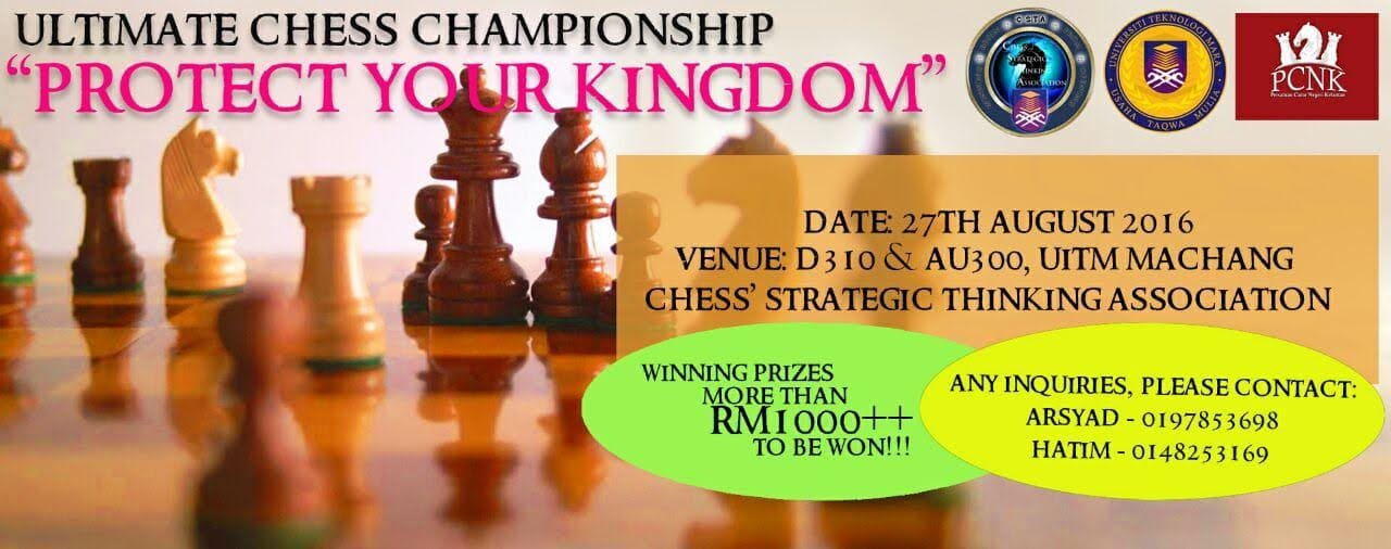 Kejohanan Catur Terbuka UiTM Kelantan 2016